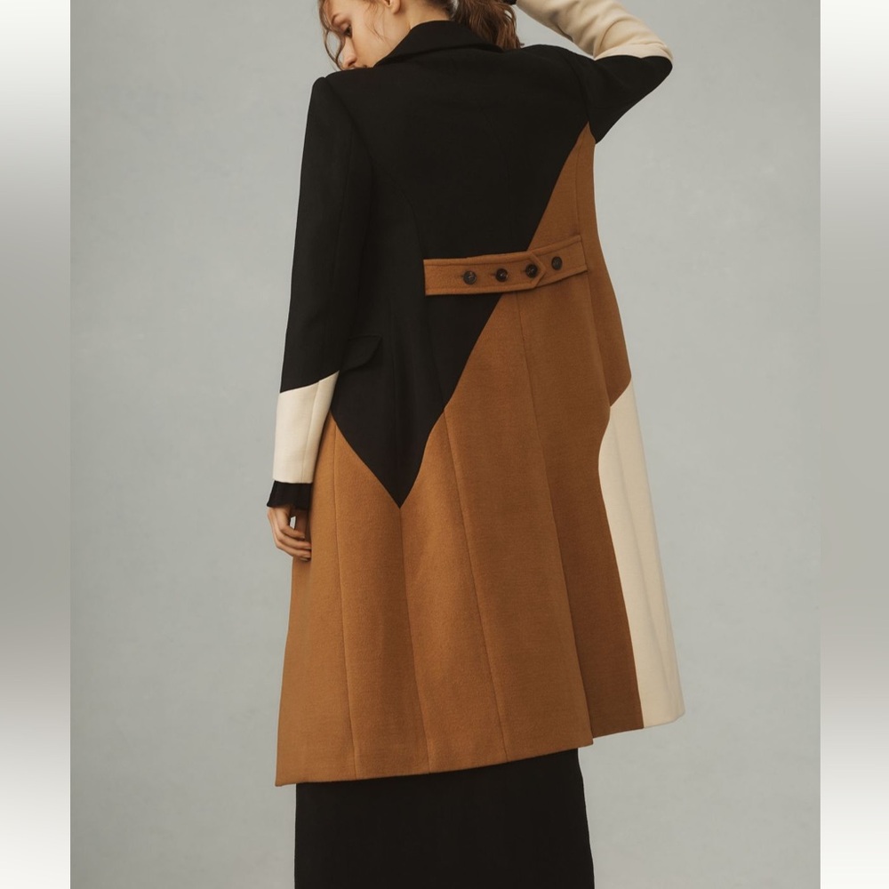 Avec Les Filles Wavy Colorblock Coat || NWOT || Size XL - Picture 3 of 15